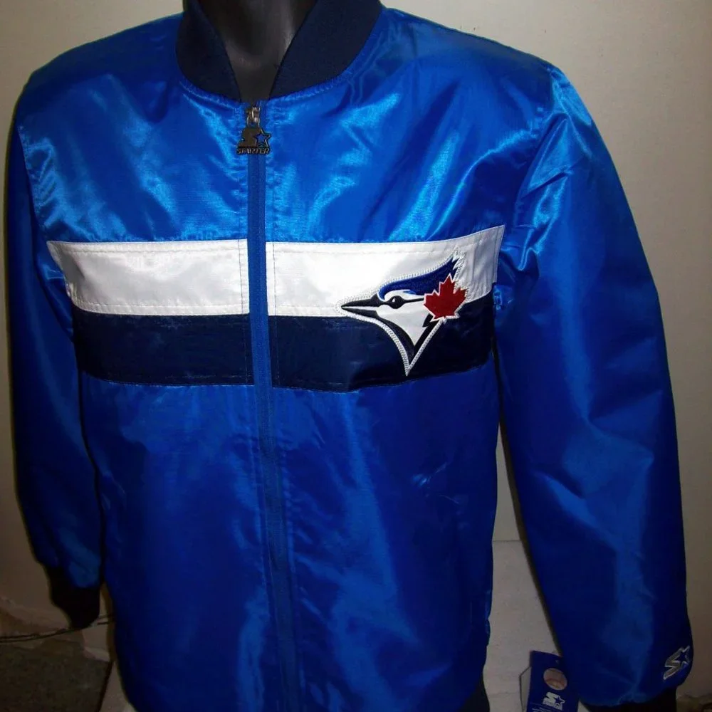 TORONTO BLUE JAYS Starter Full Zip Spring / Fall Jacket 2X - Picture 3 of 11